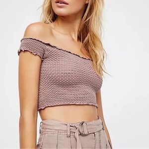Free People Intimately Rose Crop Top